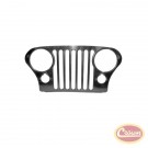CJ Radiator Grille Overlay (Stainless) - Crown# RT34086