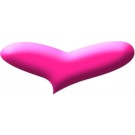 One "3D-Cals" Hot Pink 'Heart' Decal - Cruiser# 83606