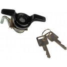 Rear Black Door Lock (Dorman 77101) for Tailgate & Window Glass; Keyed & Coded