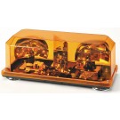 Wolo Priority 1 Amber Rotating Halogen Mini Bar Light, Magnet Mount Amber